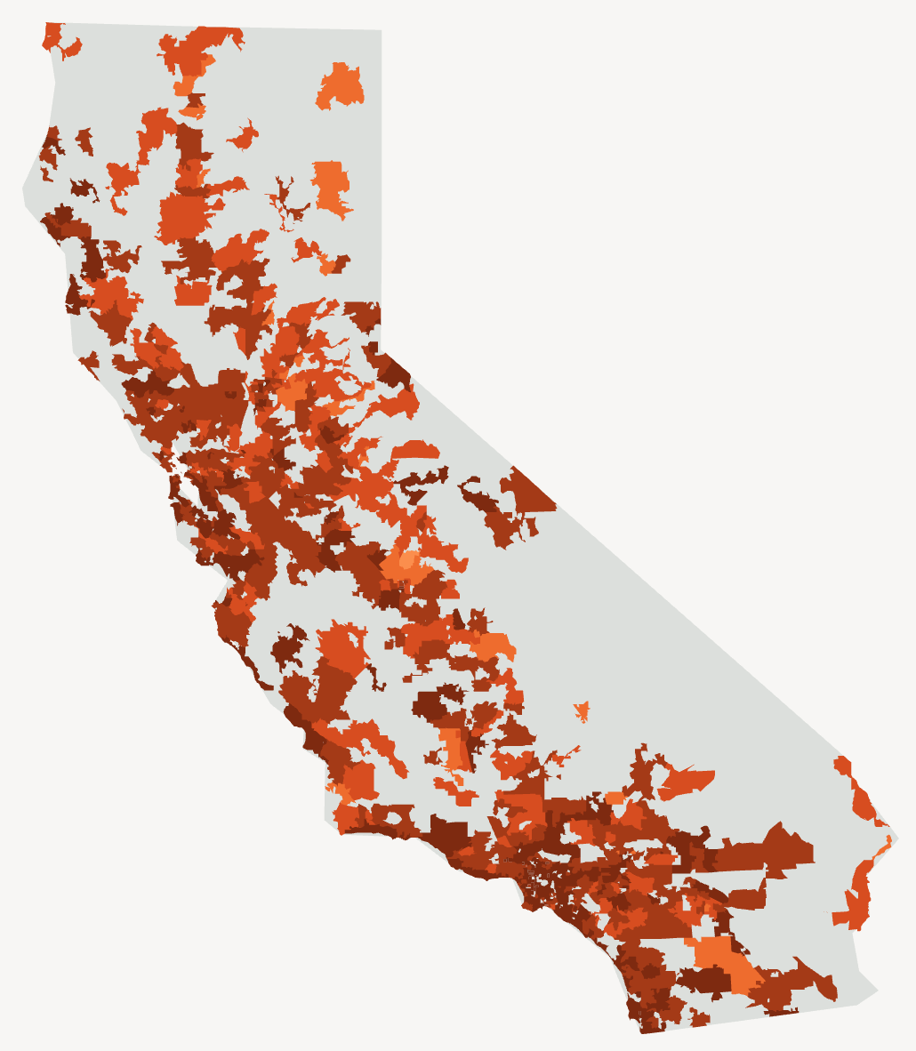 California: 52% of residents live where earnings don’t stretch even to 500 sq ft (at least in 2024)